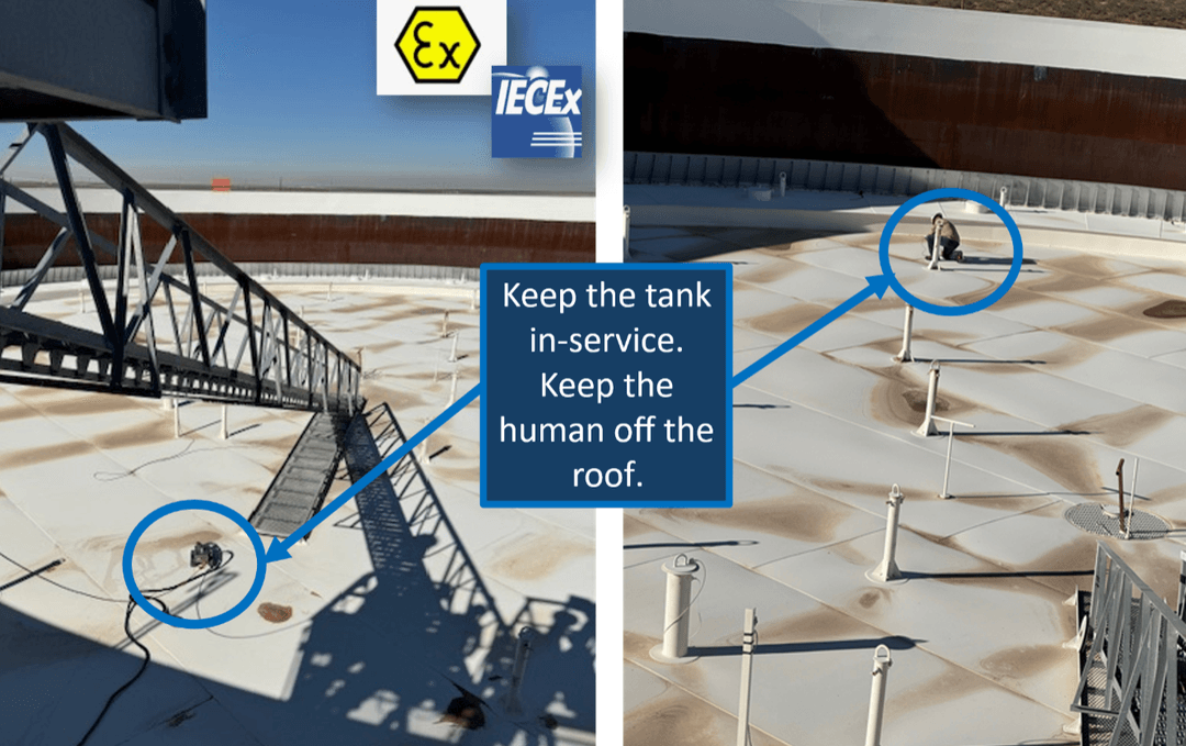 Tank inspection environment