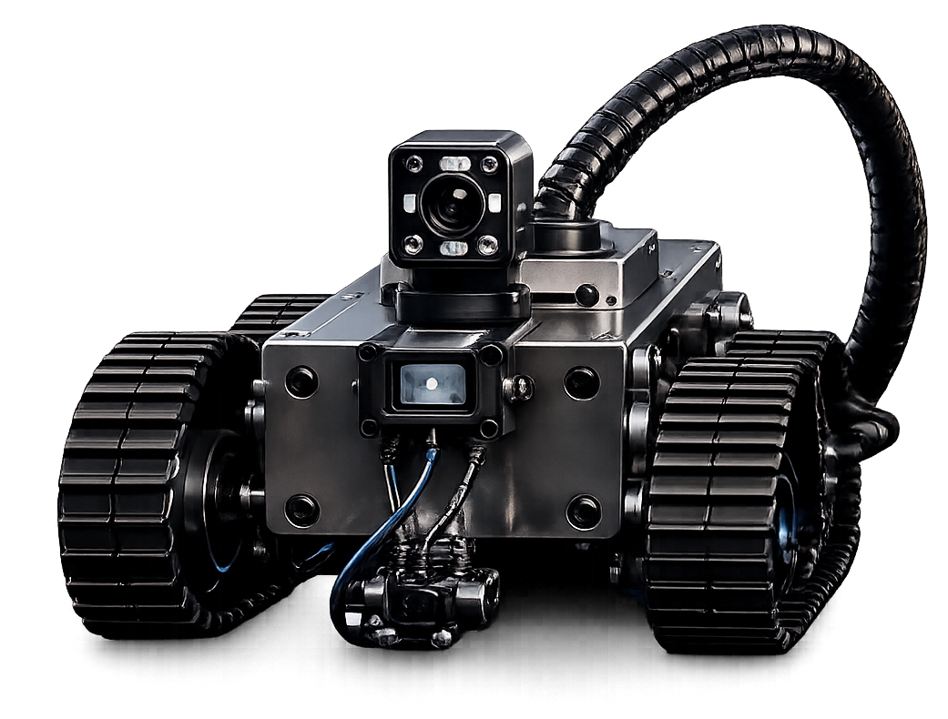 Valkim Sentinel tracked robotic inspection crawler